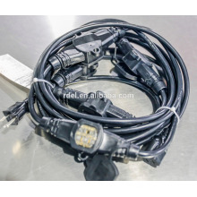 Cables de extensión UL con conector 3/4/5 SJTW 14/3 SJTW 16/3 CON CUBIERTOS NEGRO